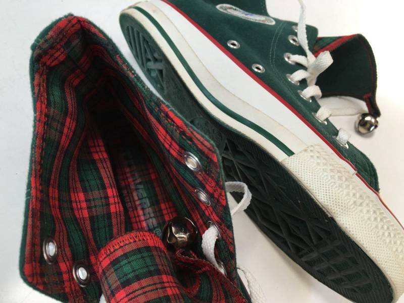 Converse Alall Star Chuck Taylor Usa Christmas Jingle Bells Hi-Tops Canvas Hi Top Tennis Schuhe Turnschuhe Holiday Basketball Schuhe Größe 5 Herren von mightyMODERN