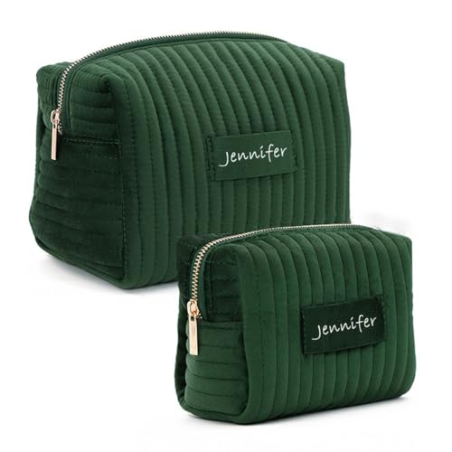 Personalisierte Make-up-Tasche Mit Namen, Individuelle Reise-Kulturtasche for Frauen, Kosmetik-Organizer-Tasche, Make-up-Tasche, Brautjungfern-Make-up-Tasche, Brautjungfern-Antrag, Hochzeit von miguha