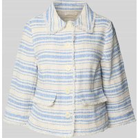 Milano Italy Blazer mit Fransen in Bleu, Größe 40 von milano italy