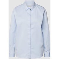 Milano Italy Bluse mit verdeckter Knopfleiste in Bleu, Größe 34 von milano italy