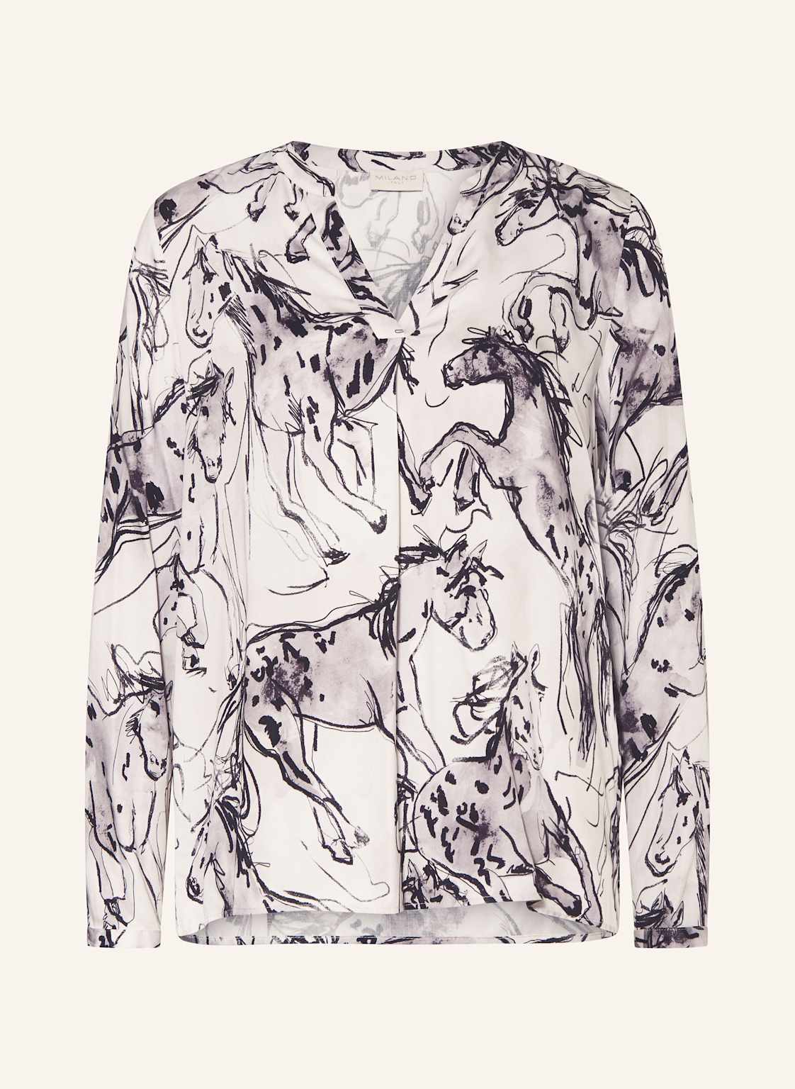 Milano Italy Blusenshirt grau von milano italy