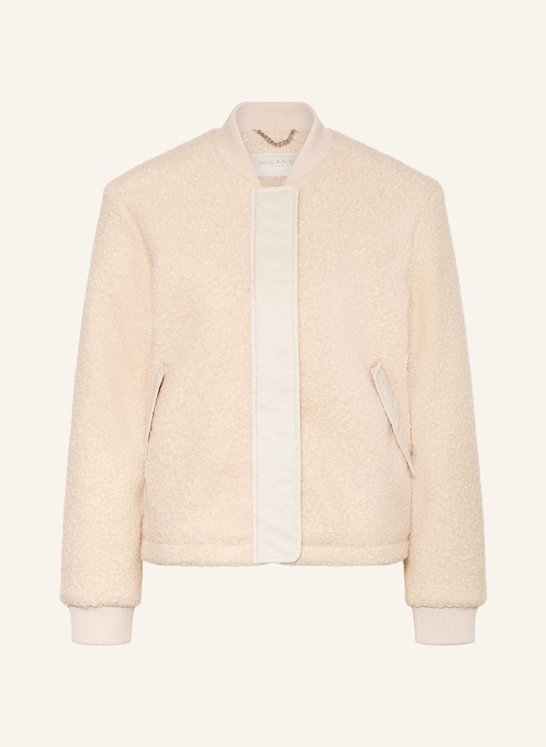 Milano Italy Bouclé-Jacke beige von milano italy