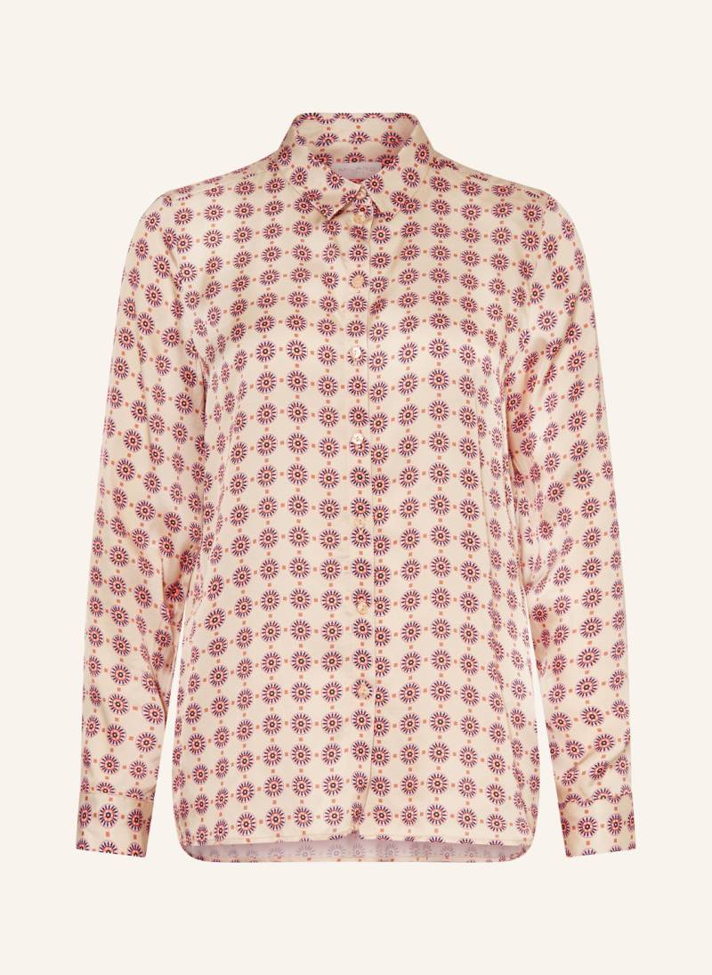 Milano Italy Hemdbluse Aus Satin beige von milano italy