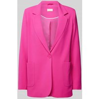 Milano Italy Longblazer mit Reverskragen in Pink, Größe 40 von milano italy