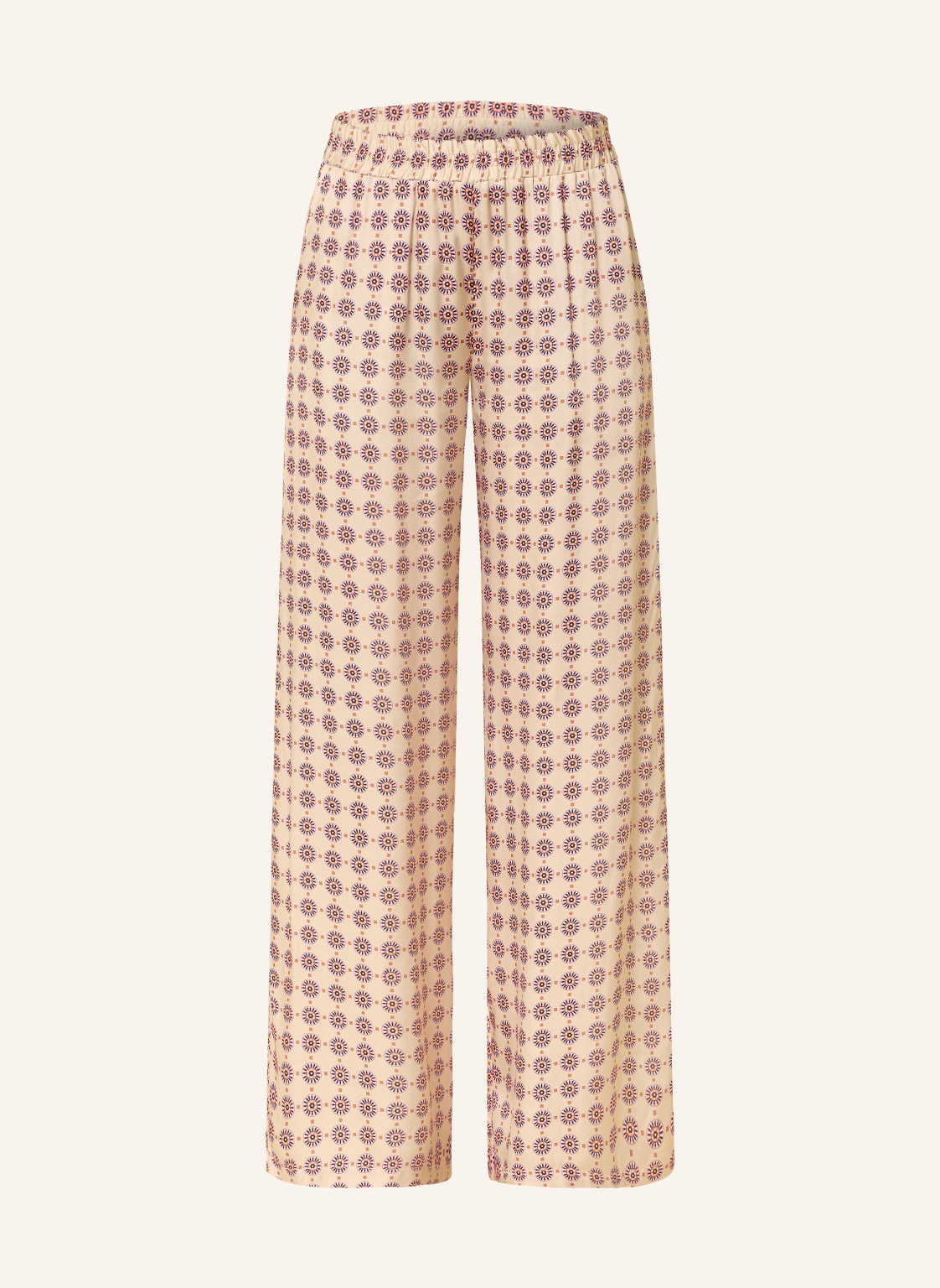 Milano Italy Marlenehose Aus Satin beige von milano italy