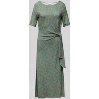 Milano Italy Midikleid mit Knotendetail in Dunkelgruen, Größe XL von milano italy