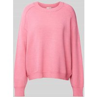 Milano Italy Oversized Strickpullover mit Viskose-Anteil in Rosa, Größe L von milano italy