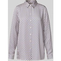 Milano Italy Regular Fit Bluse mit Umlegekragen in Bleu, Größe 38 Milano Italy Regular Fit Bluse mit Umlegekragen in Bleu, Größe 38 von milano italy