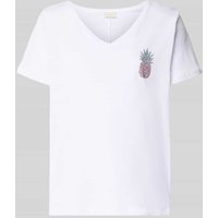 Milano Italy Relaxed Fit T-Shirt aus reiner Baumwolle in Weiss, Größe S Milano Italy Relaxed Fit T-Shirt aus reiner Baumwolle in Weiss, Größe S von milano italy