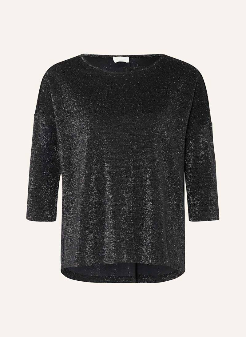 Milano Italy Shirt Mit 3/4-Arm Und Glitzergarn schwarz von milano italy