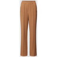 Milano Italy Stoffhose mit elastischem Bund in Camel, Größe S von milano italy