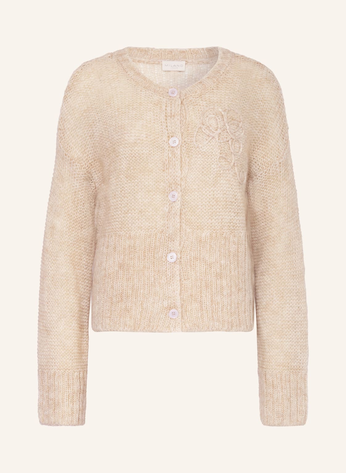 Milano Italy Strickjacke Mit Mohair beige von milano italy