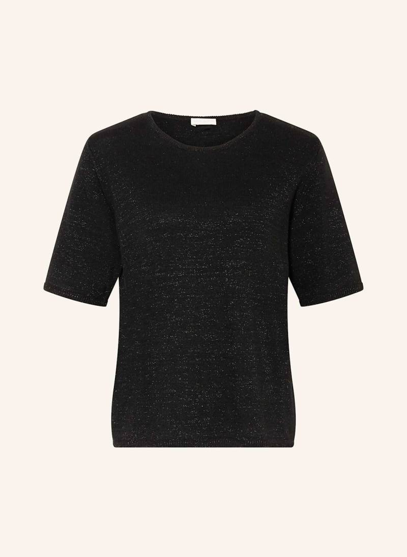 Milano Italy Strickshirt Mit Glitzergarn schwarz von milano italy