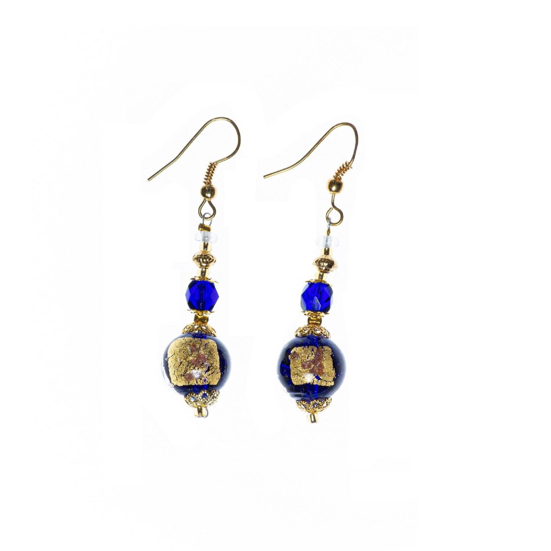 Tropfen Ohrringe Aus Edelstahl Und Murano Glas Gold Hellblau Tropfen Ohrringe Aus Edelstahl Und Murano Glas Gold Hellblau von milenajewellery
