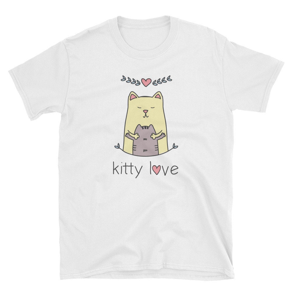 Unisex T-Shirt "Kitty Love" Für Katzenliebhaber." Unisex T-Shirt "Kitty Love" Für Katzenliebhaber." von milknteeshop