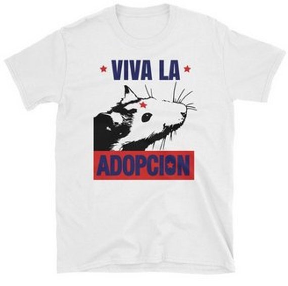 Viva La Adopciön Kurzärmeliges Unisex-T-Shirt Für Ratical Nagerrettung Viva La Adopciön Kurzärmeliges Unisex-T-Shirt Für Ratical Nagerrettung von milknteeshop