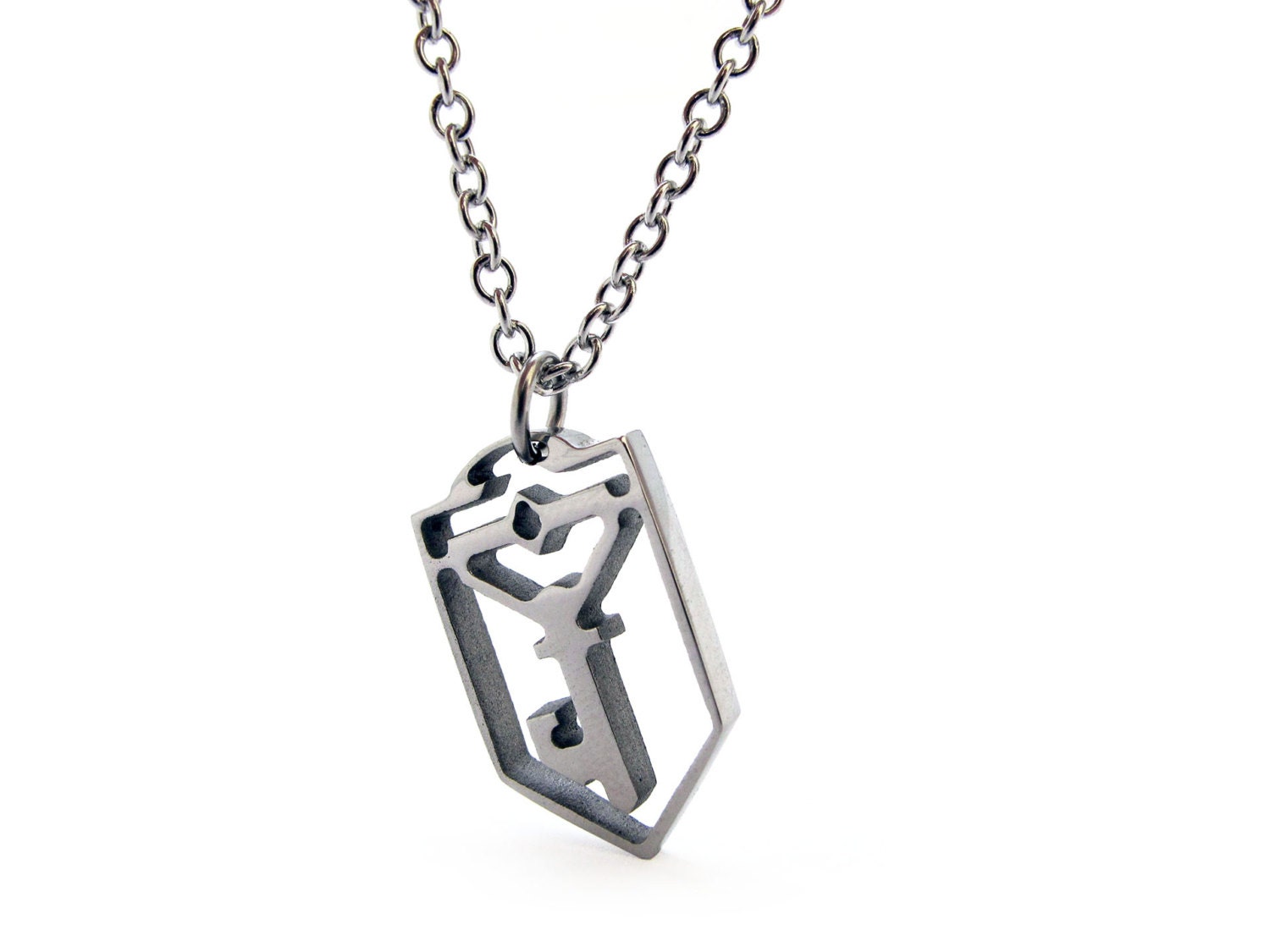 Ingress Widerstand Schlüssel Symbol Halskette - Edelstahl Ingress Widerstand Schlüssel Symbol Halskette - Edelstahl von milkool