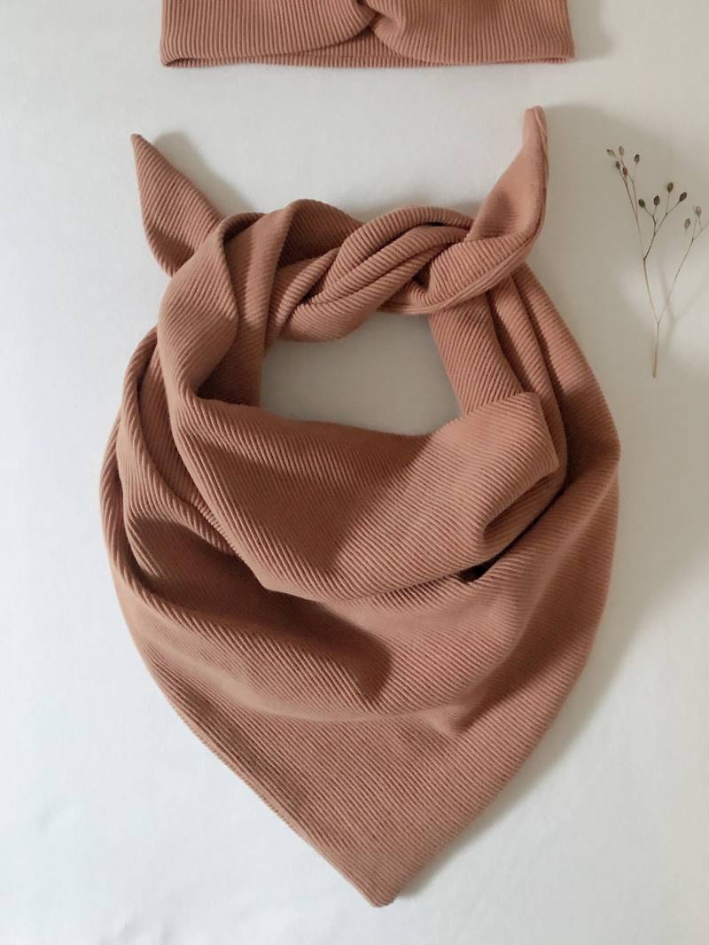 xl | L Knotentuch Halstuch |Rippjersey Tuch Dreieckstuch Schal Für Babys Kinder Und Erwachsene von mimasherzwerk