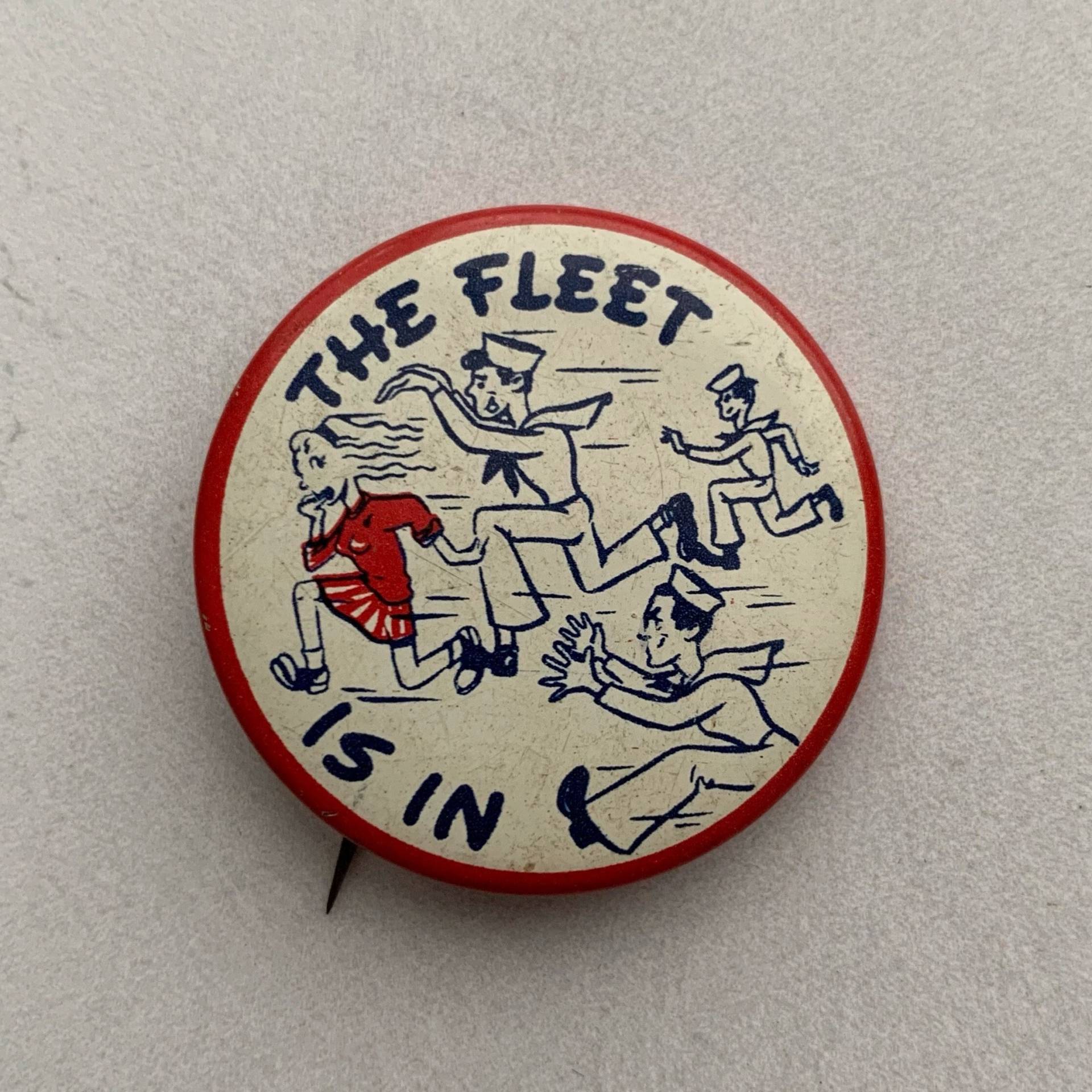 Vintage Anstecker The Fleet Is In Vintage Anstecker The Fleet Is In von mimileather
