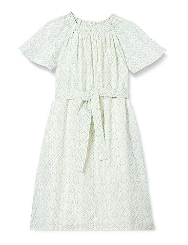 mimo Mädchen (Kids) Sommerkleid mit Print 24930129, Türkis, 146 von mimo