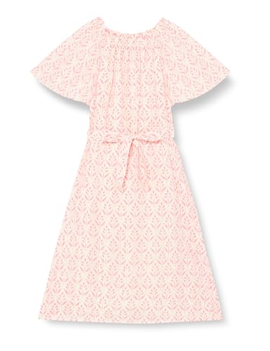mimo Mädchen (Kids) Sommerkleid mit Print 24930130, Neon Pink, 134 von mimo