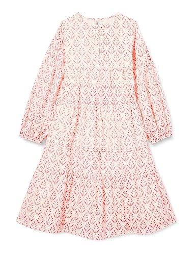 mimo Mädchen (Kids) Sommerkleid mit Print 24930130, Neon Pink, 146 von mimo