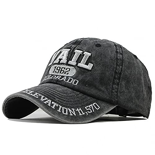 Baseball Cap für Herren und Damen, Unisex Kappe Verstellbar Reine Farbe Baseboard Baseballkappe Mütze Basecap im Washed Verstellbare Sonnenhut Baumwolle Baseball Mütze Athletic Snapback Trucker Cap von min-bmao