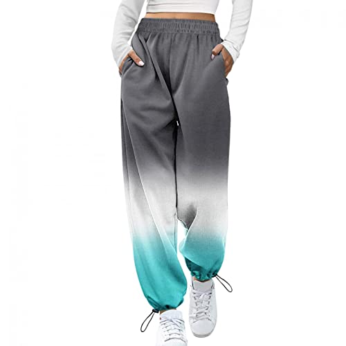 Jogginghose Damen Lang Sporthose Frauen Damenhose mit Gummizug Warme Freizeithose Relaxhose Trainingshose Sportbekleidung Yoga Hose Sweatpants mit Streifen für Sport Freizeit von min-bmao