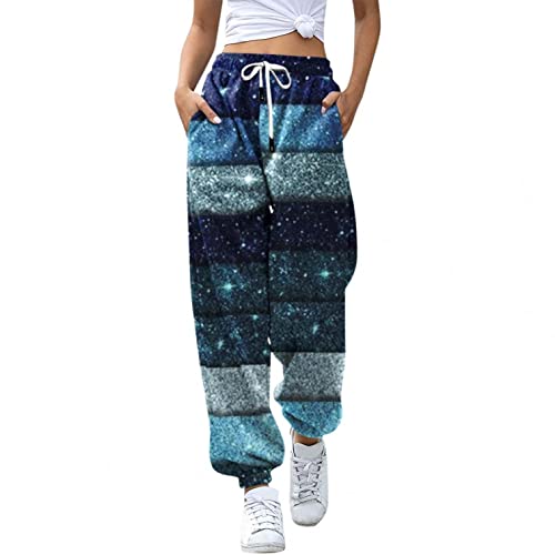 min-bmao Damen Jogginghose Baumwolle Sporthose Yogahose Trainingshose Freizeithose mit Taschen - Super Weich und Bequem von min-bmao