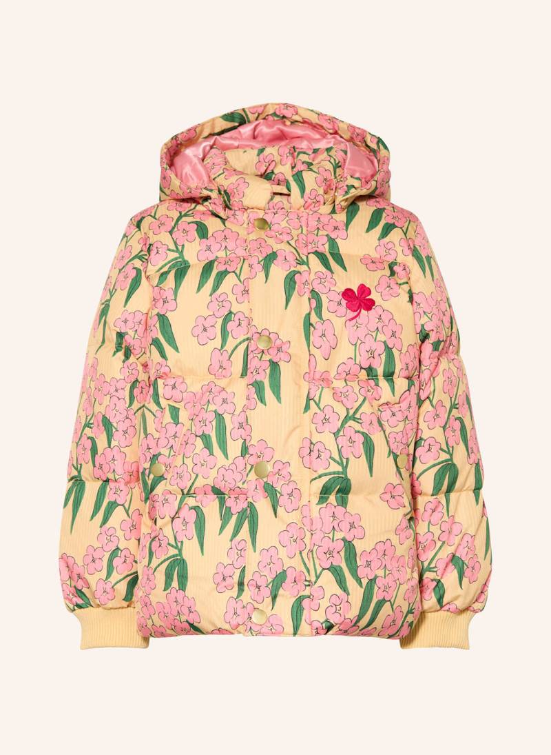 Mini Rodini Steppjacke Mit Abnehmbarer Kapuze gelb von mini rodini