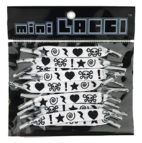 miniLACCI lacci elastici, Unisex – Kinder und Jugendliche Elastische Schnürsenkel, Stampe, von minilacci