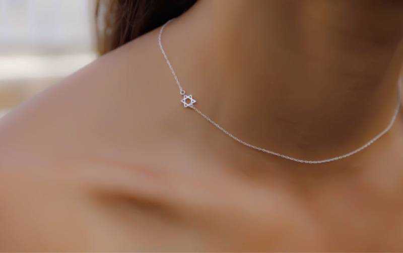 Davidstern Halskette, Sterling Silber Magen David, Kleine David Bösen Blick Halskette Davidstern Halskette, Sterling Silber Magen David, Kleine David Bösen Blick Halskette von miniLALI
