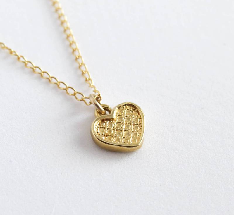 Gold Herz Halskette, Kleine Liebe Valentinstag Geschenk, Alltägliche Minimal Halskette Gold Herz Halskette, Kleine Liebe Valentinstag Geschenk, Alltägliche Minimal Halskette von miniLALI