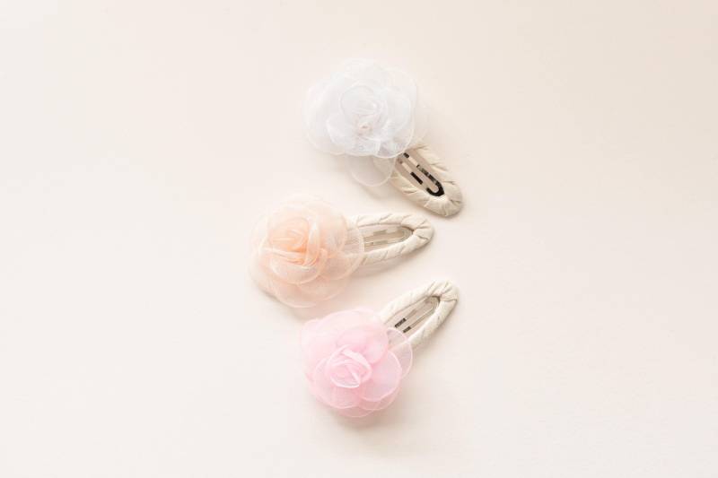 Neu Rosen Clip, Baby Mädchen Haarspangen, Kinder Accessoire, Haarspange, Kleinkind Fransenclip, Zopf Haarclips, Blumenmädchen Haarclip von miniapricotcompany