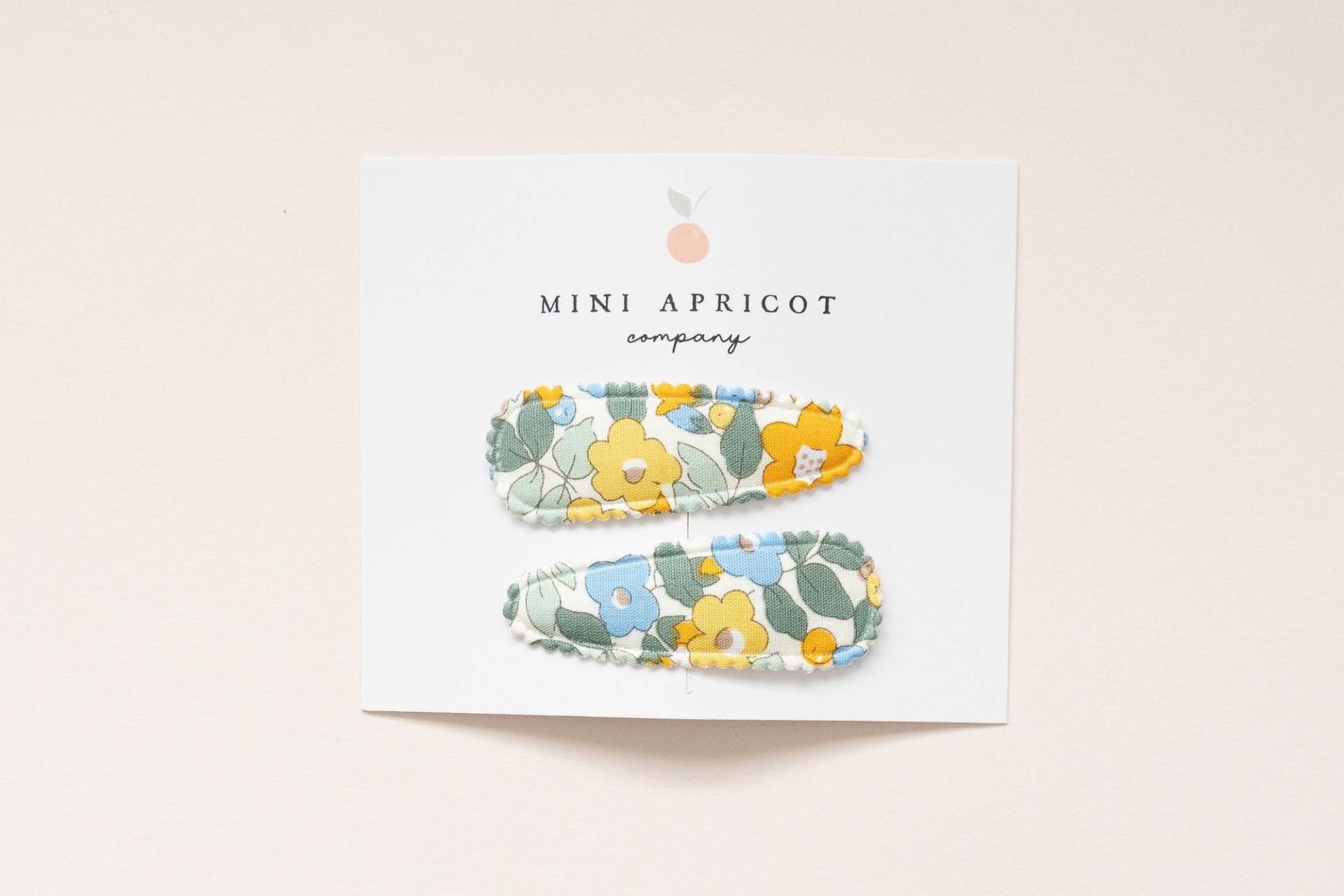 Set Von 2 Grünen Blumen Stoffclips Kleinkind-Baby-Mädchen-Zopf-Haarspangen von miniapricotcompany