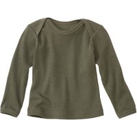 Baby-Rippshirt Langarm, khaki von Waschbär