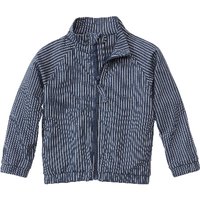 Blouson-Jacke aus Bio-Baumwolle, jeansblau-gestreift von Waschbär