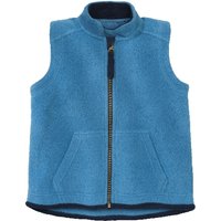 Fleece-Weste mit Stehkragen aus Bio-Baumwolle, jeansblau von Waschbär