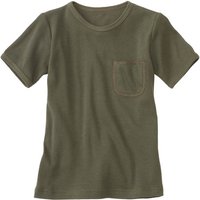 Kurzarmshirt, khaki von Waschbär