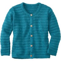 Strickjacke, pfauenblau von Waschbär