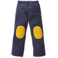 Walkhose mit Patches, jeansblau/safran von Waschbär