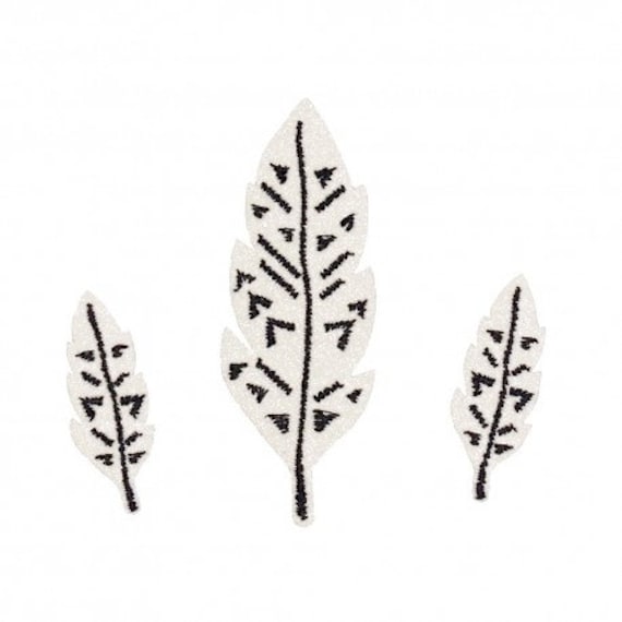 Bügelbild Glitzer-Federn von miniberliner