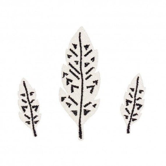 Bügelbild Glitzer-Federn von miniberliner