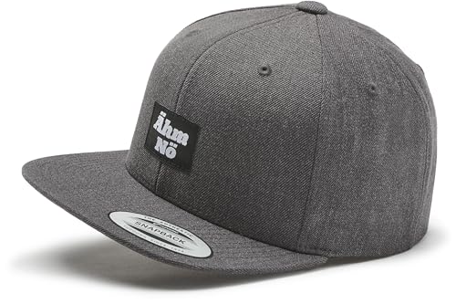 Cap Herren Flexfit Snapback : Ähm Nö - Kappi mit lustigem Spruch Damen Baseball Cap Kappe Mütze Outdoor Männer Schwarz (Darkgrey/Darkgrey) von minifan