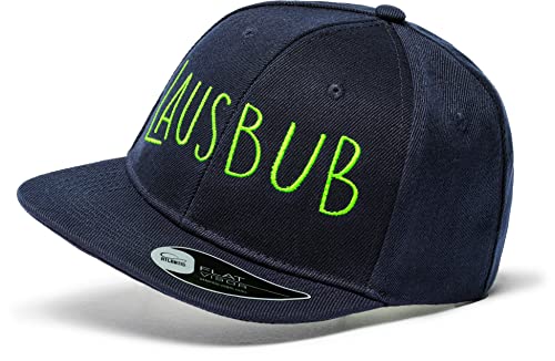 Kinder Cap : Lausbub - Basecap Kappe Jungs Kappe Cappy Jungen Sport Mütze Kappi (Navy) von minifan