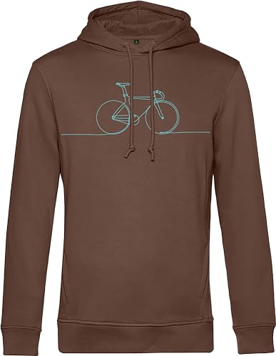 minifan Bio Fahrrad Pullover: Rennrad - Fahrrad Kapuzenpullover - Geschenk für Fahrrad-Fahrer - Mountainbike Rennrad MTB BMX Ausrüstung - Rad Pullover - Pulli - Unisex Hoodie (M) von minifan