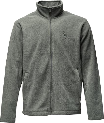 minifan Jäger Fleecejacke Herren - Hirsch Jägerjacke - Geschenk für Jäger - Jagdjacke Männer - Outdoorjacke Wandern Winter Herbst Jäger Kleidung Jagd Zubehör (M) von minifan