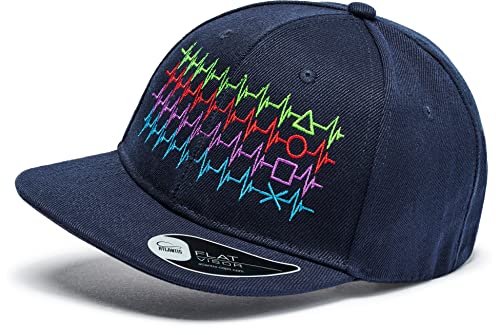 Kinder Gamer Cap : Gamer Pulsschlag - Basecap Kappe für Zocker Jungs Kappe Cappy Jungen Mütze Kind Kappi (Navy) von minifan