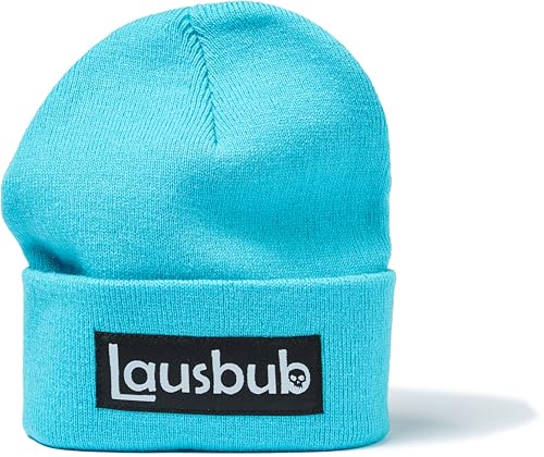 minifan Kinder Mütze: Lausbub - Kinder-Strickmütze für Jungen Wintermütze für Jungen Beanie Mütze Kinder Mütze Junge (Surf Blue) von minifan