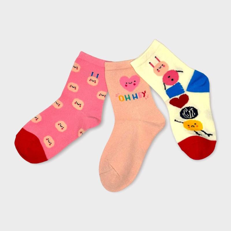 Minigans | Kinder 3Er Set Mini Cartoon Crew Socken von minigooose